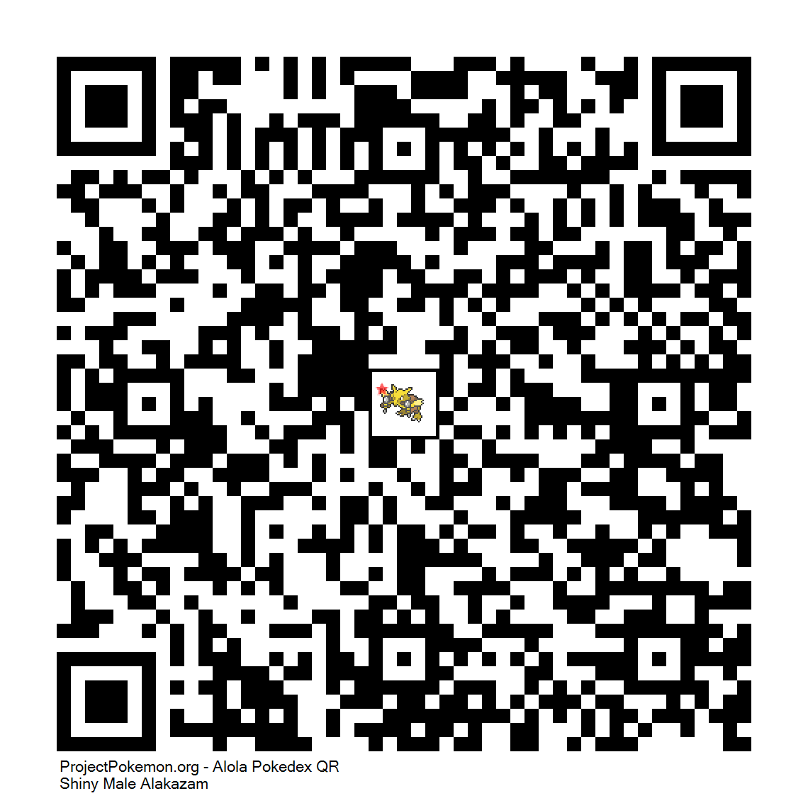 Cdigo QR de Alakazam variocolor